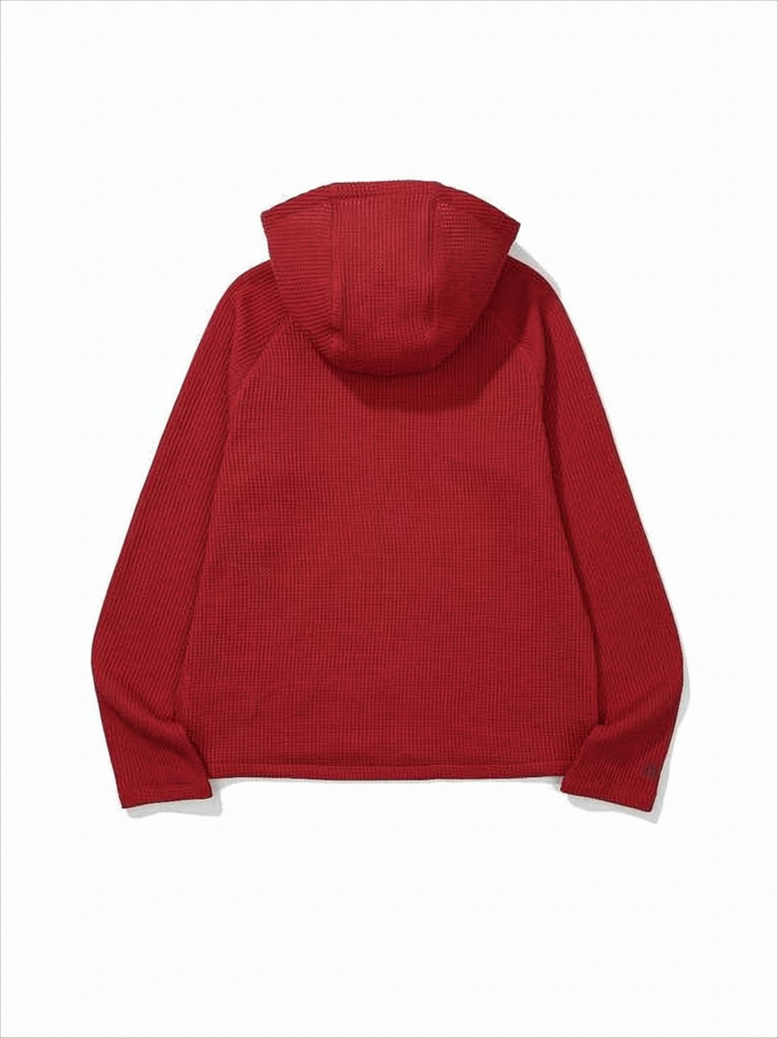 Textured Hooded Jacket with Full Front Zipper