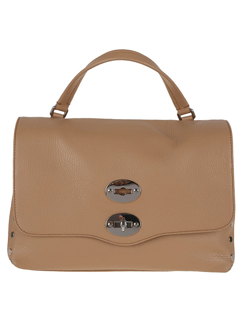 Calfskin Handbag With Double Twist Lock