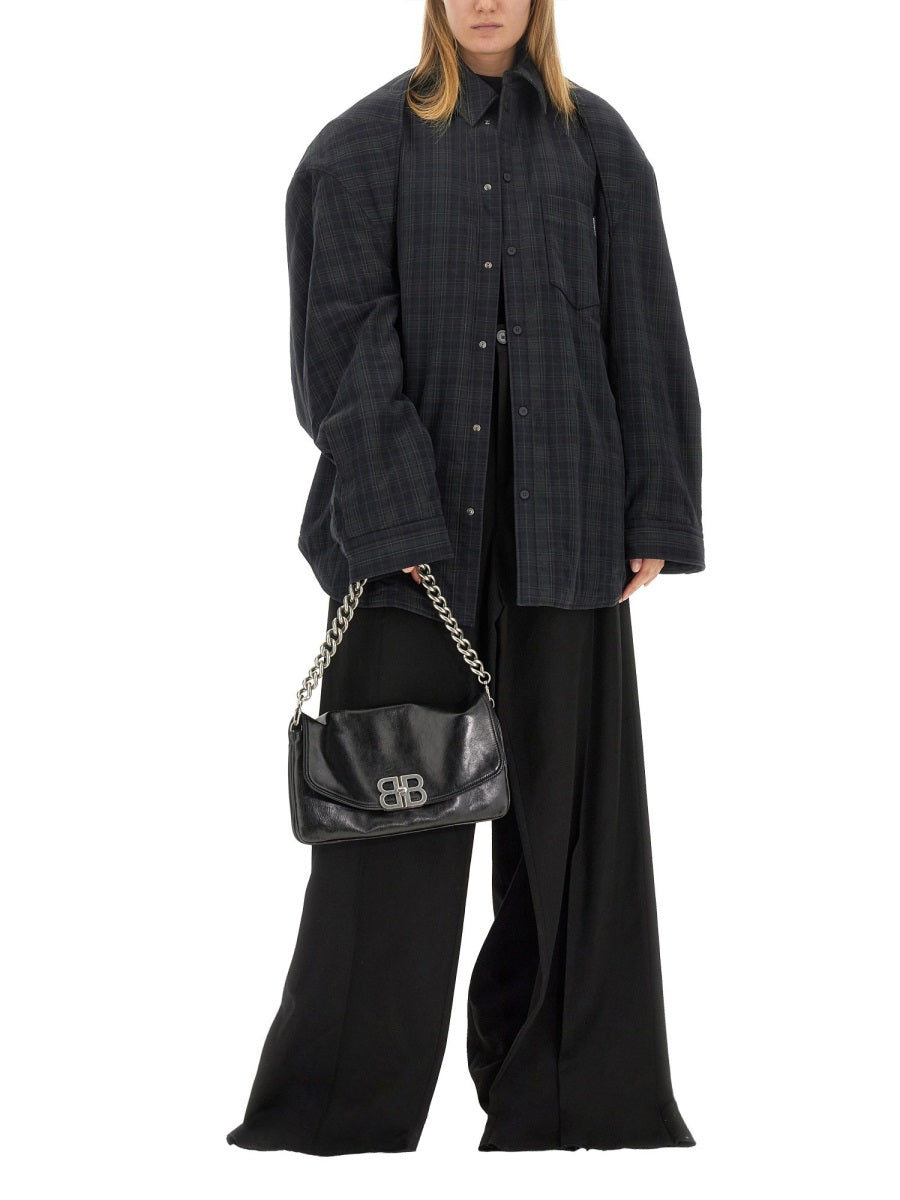 Versatile Detachable Shoulder Cotton Shirt