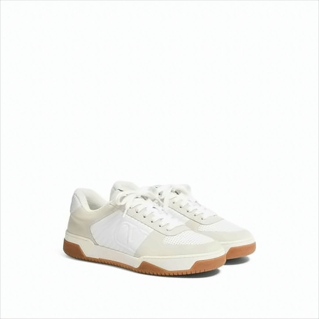 Low-Top Sneakers with Suede Overlays