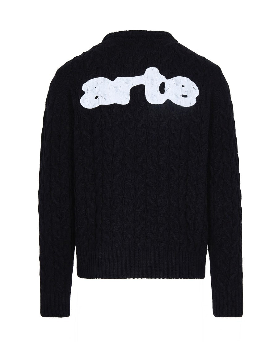 Arte Knit Black Sweatshirt
