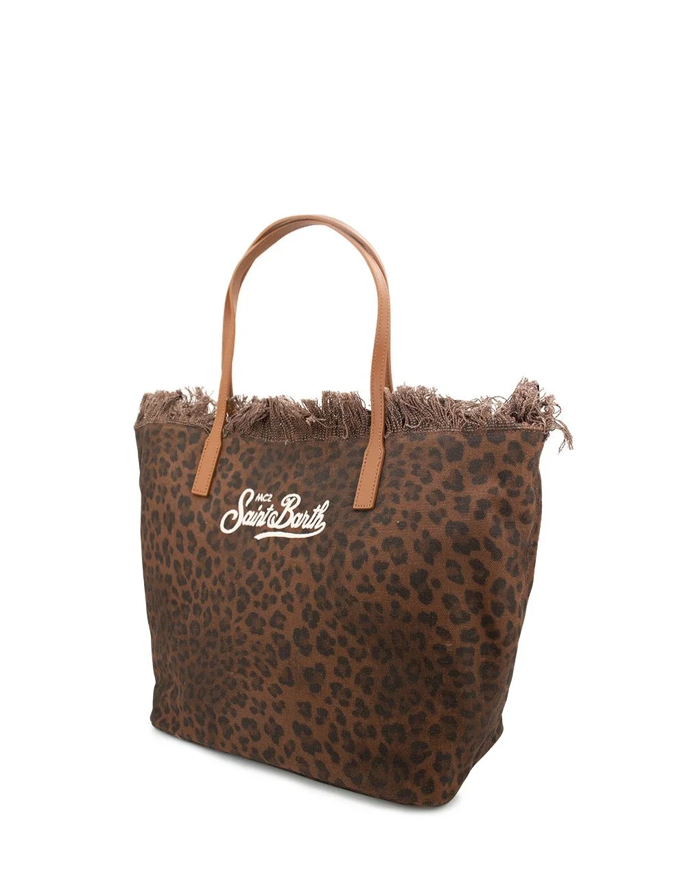 Leopard Fringe City Crossbody Bag