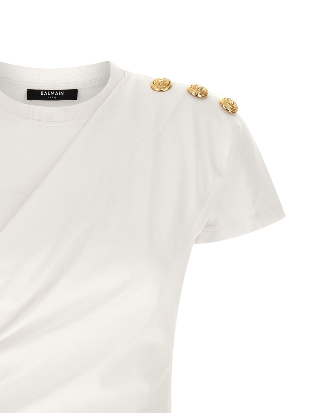 Short-Sleeved Silk and Nylon Top