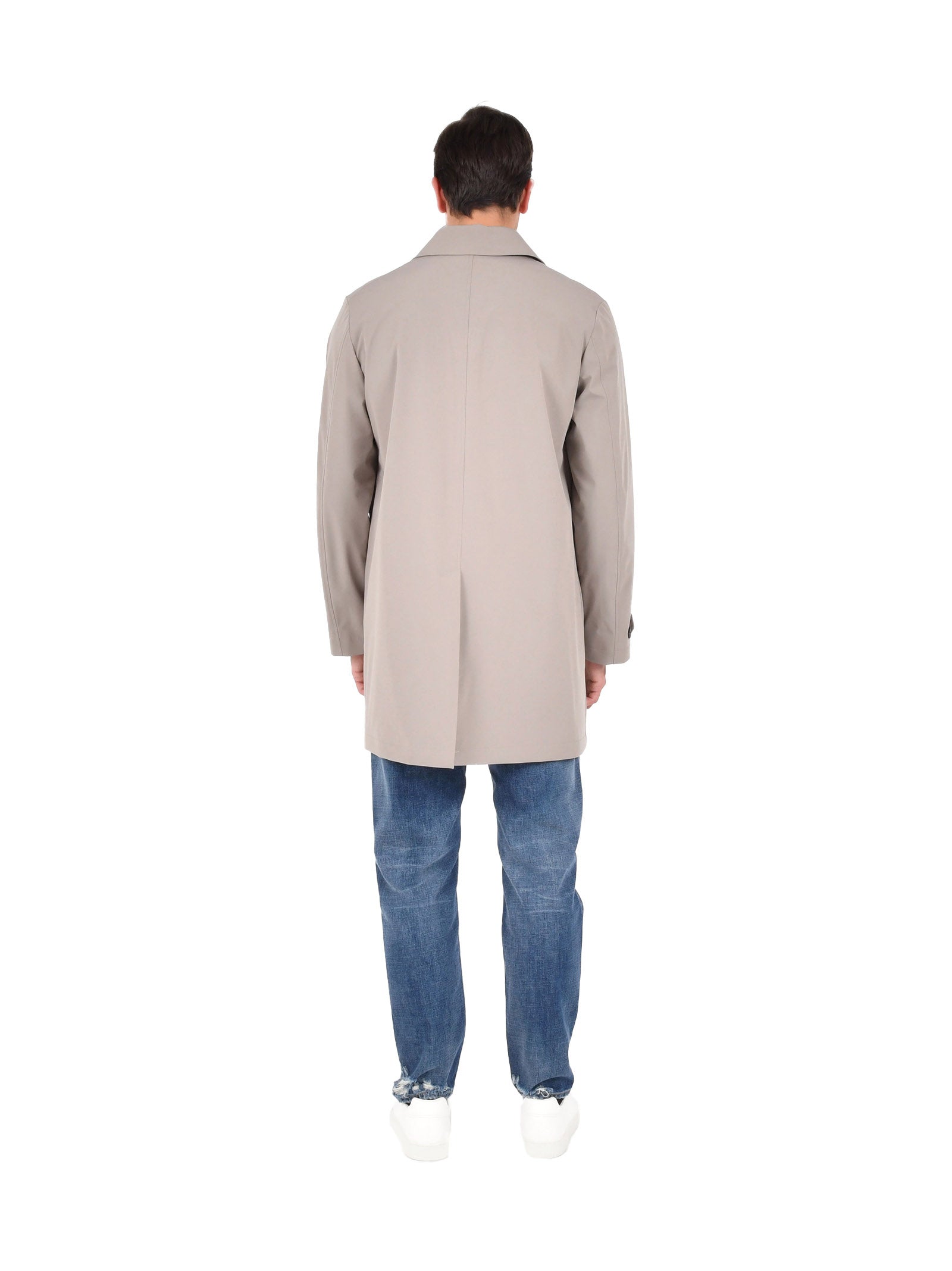 Windbreaker Coat in Dove Grey