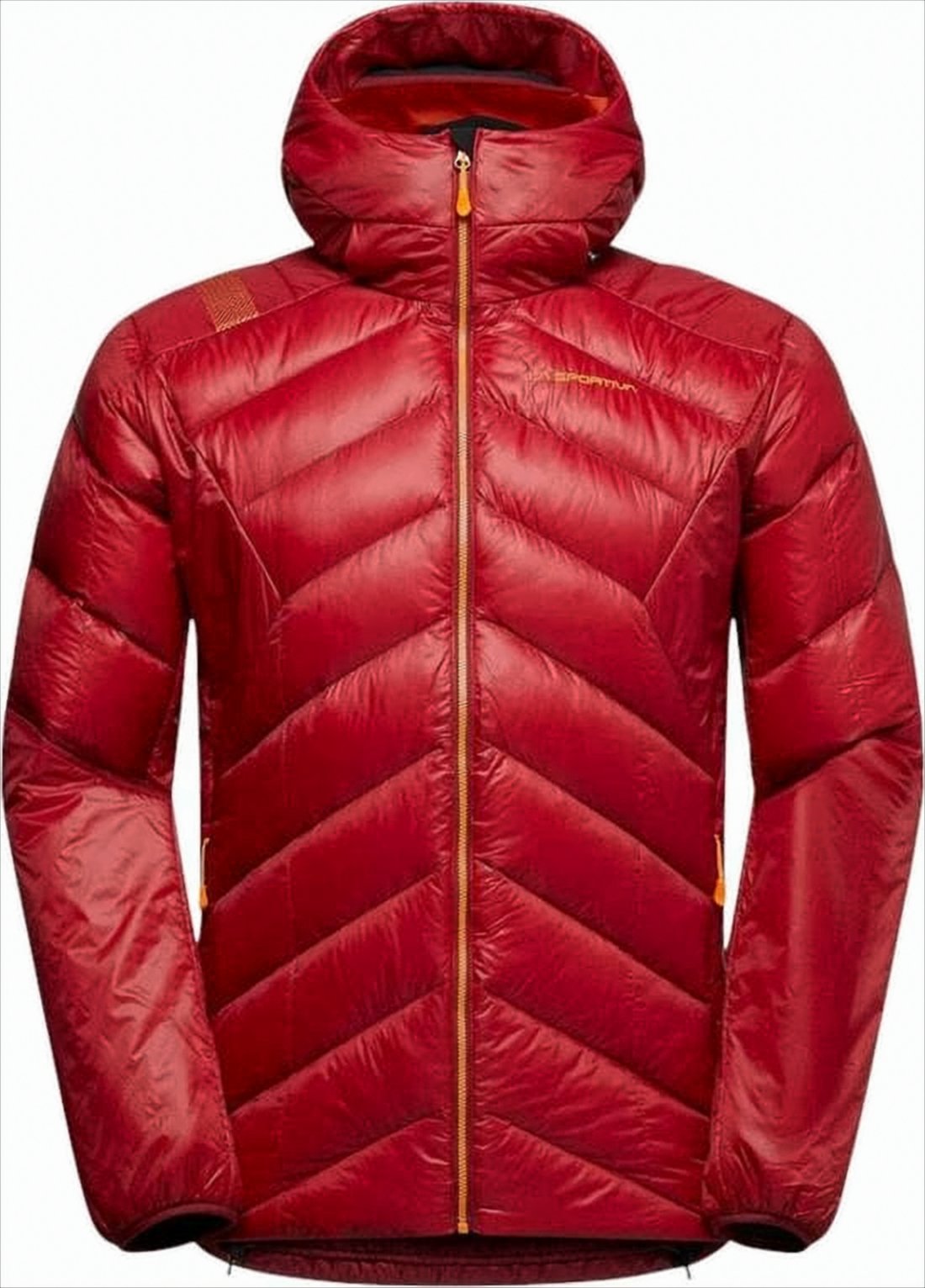 Chevronic Quilted Down Jacket with Hood
