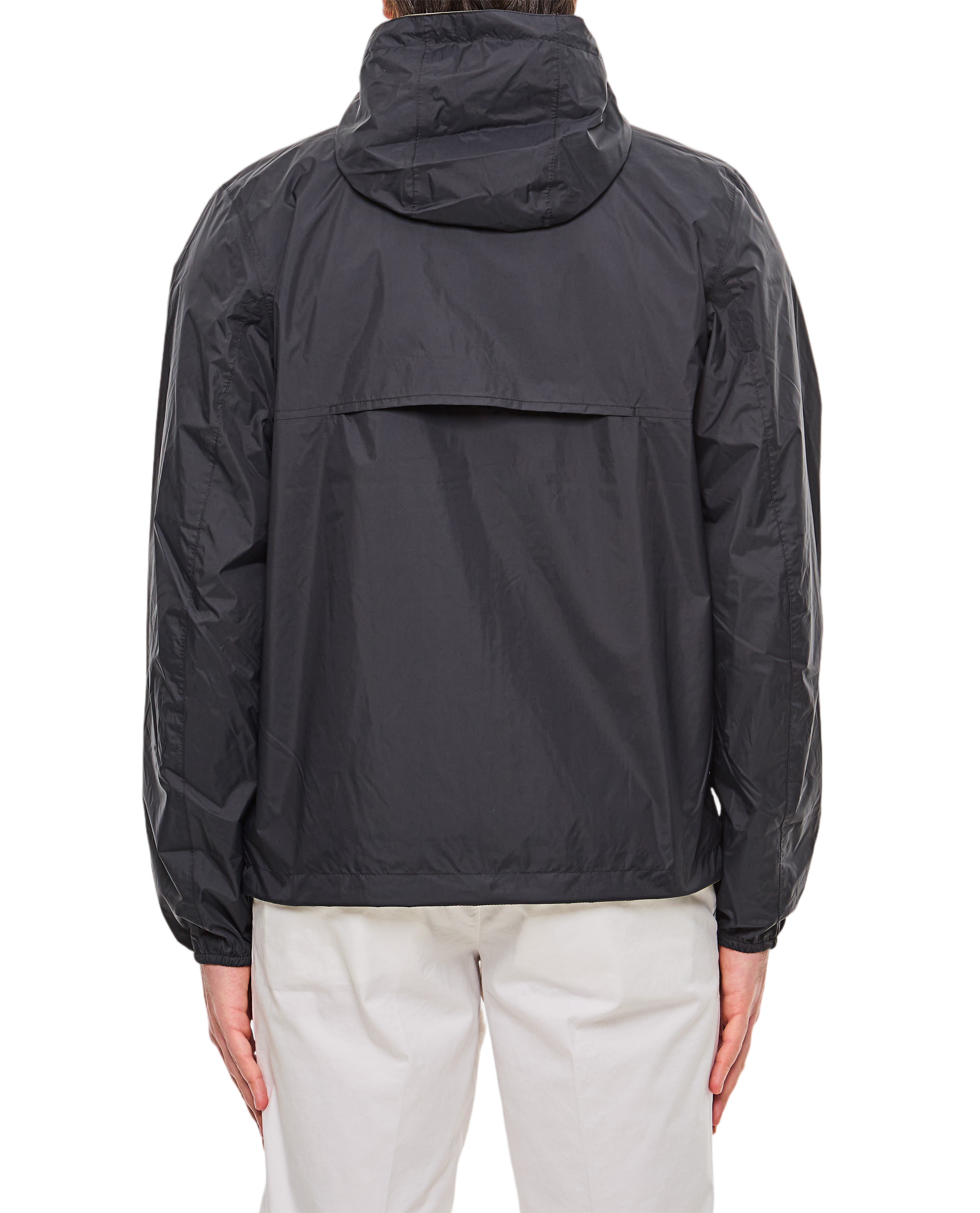 Black Hooded Zip Jacket