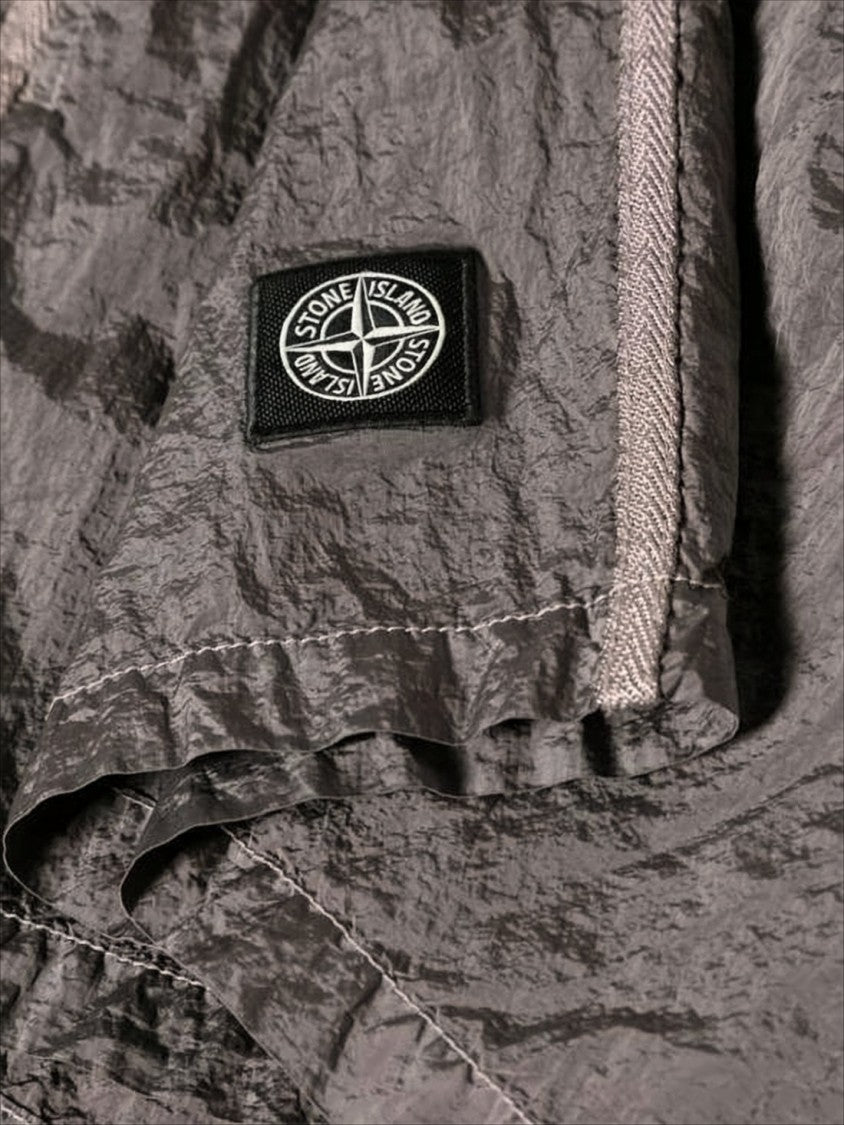 Crinkled Texture Swim Shorts