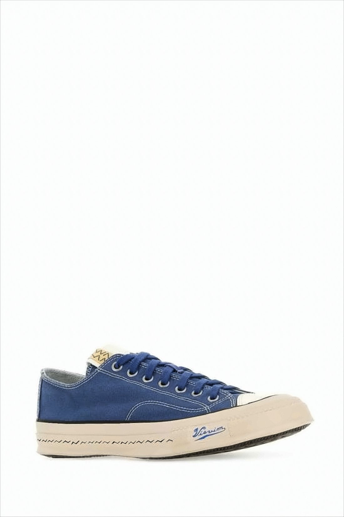 Low-Top Sneakers with Cow Leather Accents