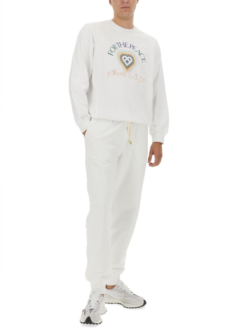Regular Fit White Sweatshirt