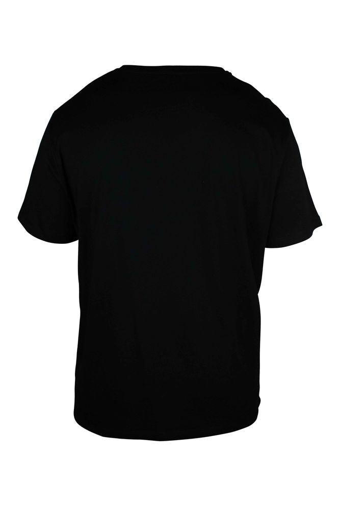 Oversized Black T-Shirt With Textured Logo