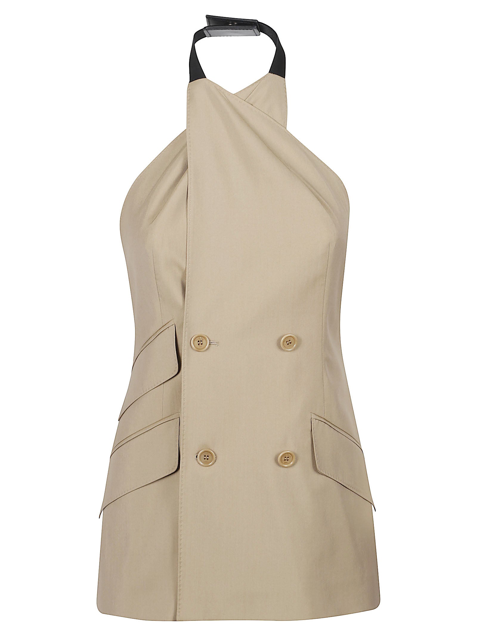 Halter Neck Sleeveless Jacket