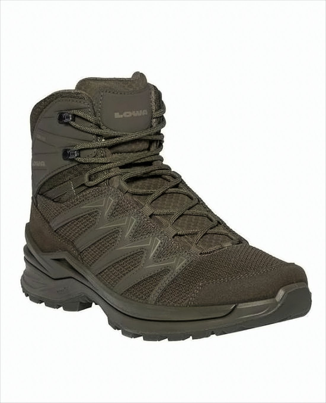 High-Top Rugged Boots with Suede