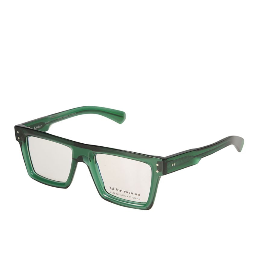Premium 7 Translucent Deep Green Rectangular Eyeglasses