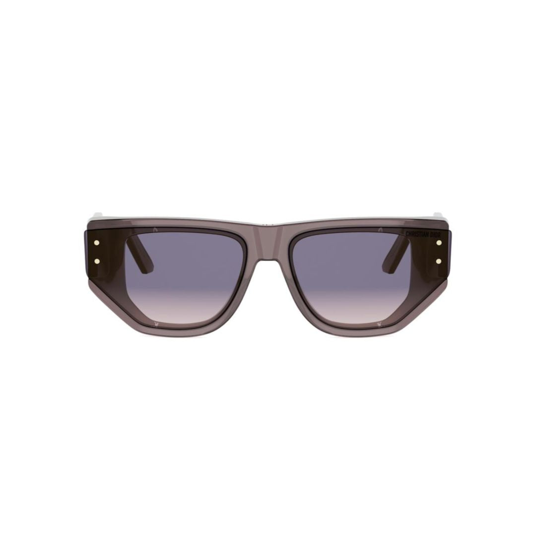 Signature S15i Angular Frame Translucent Smoky Brown Sunglasses