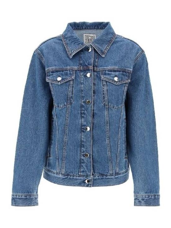Structured Blue Denim Jacket with Tailored Fit