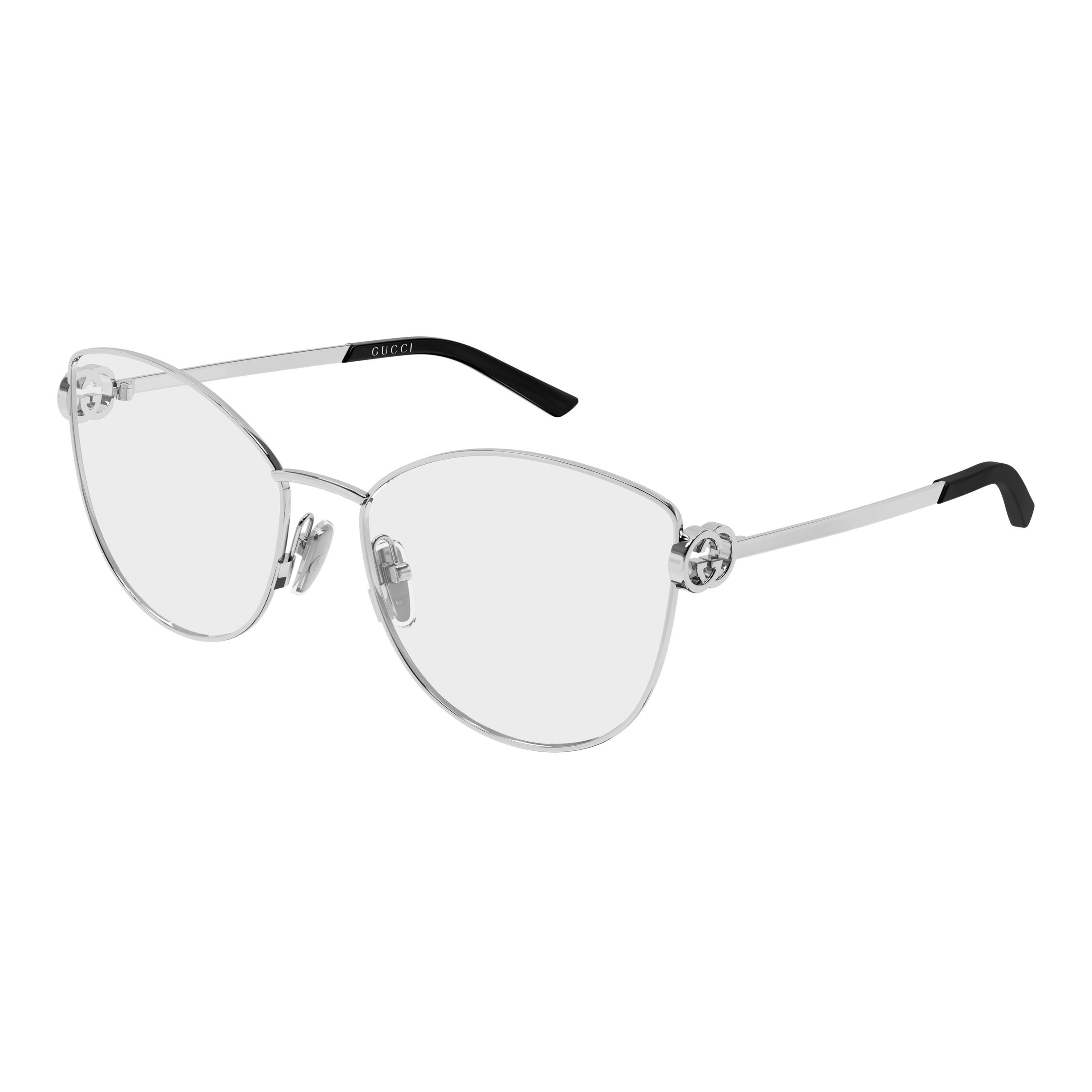 Gg2049o Silver-Toned Cat-Eye Eyeglasses