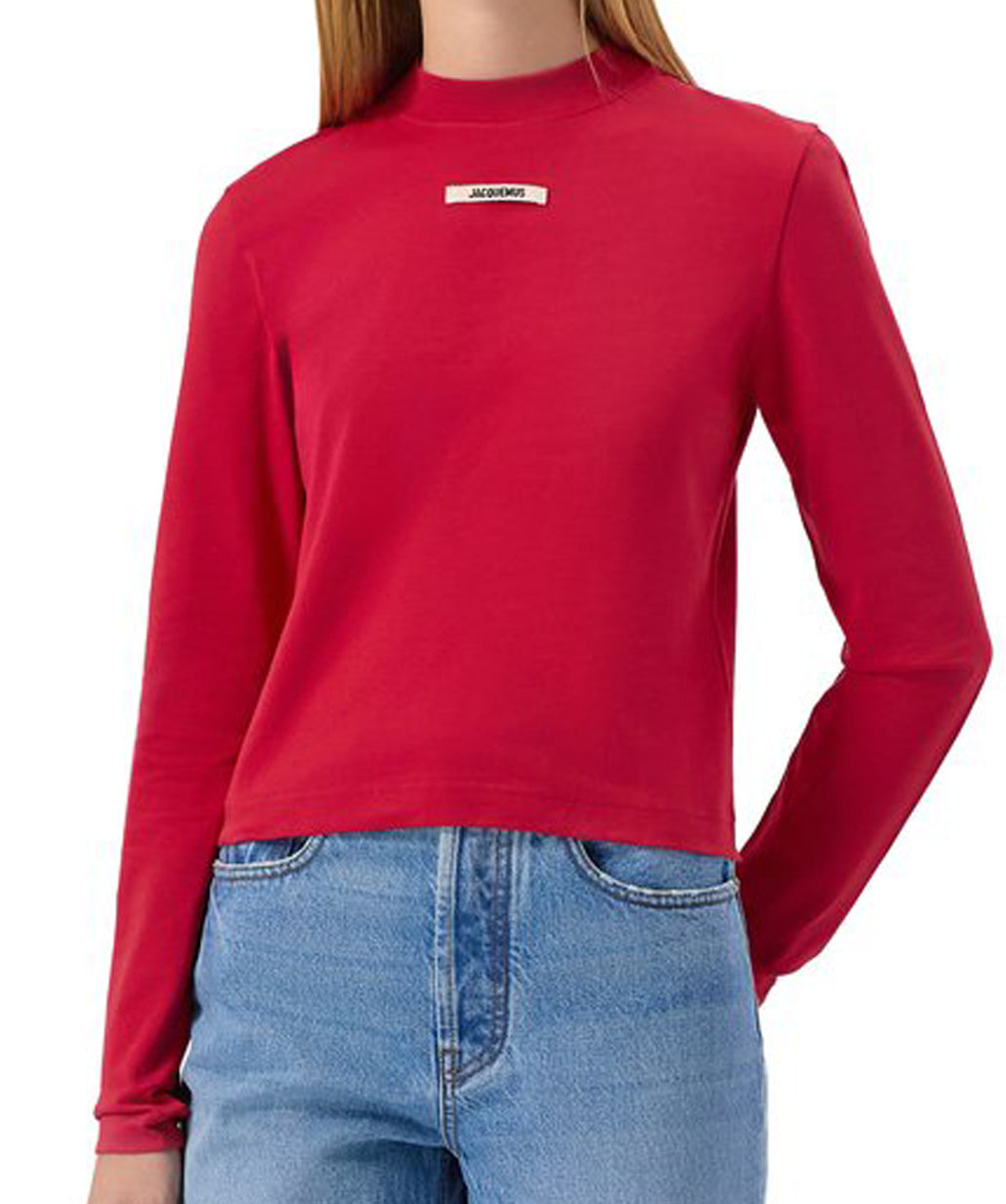 Fitted Long Sleeve Top with Minimalist Design
