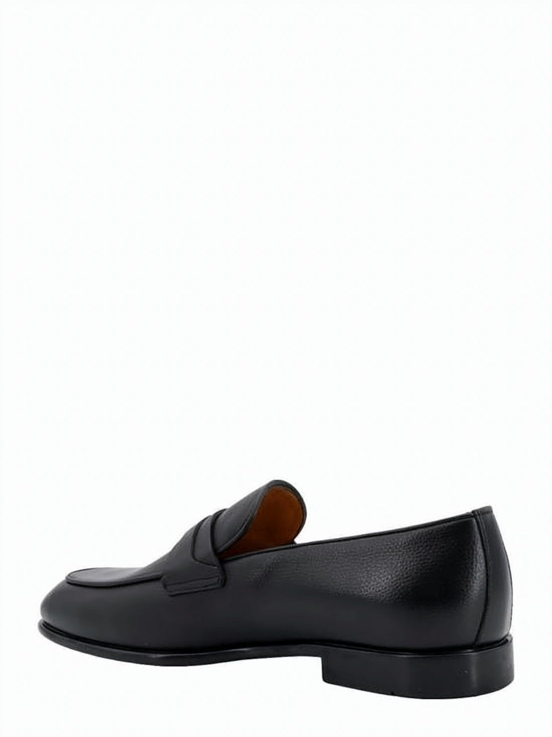 Black Calf Leather Loafers