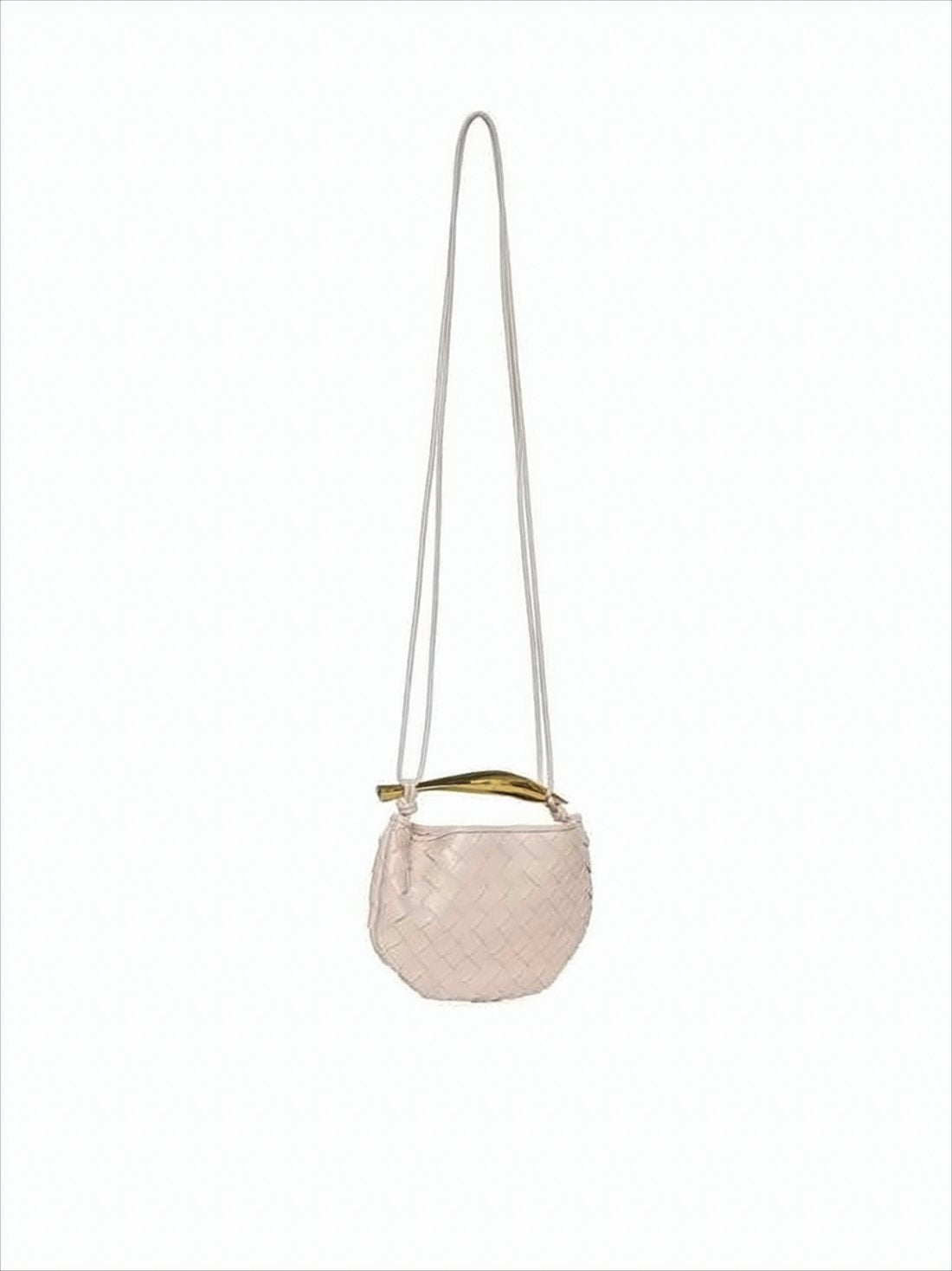 Woven Lambskin Shoulder Bag