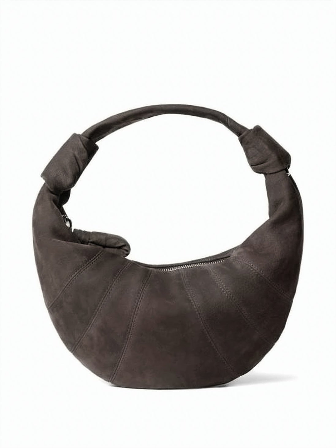 Cream Fortune Croissant Calf Leather Bag