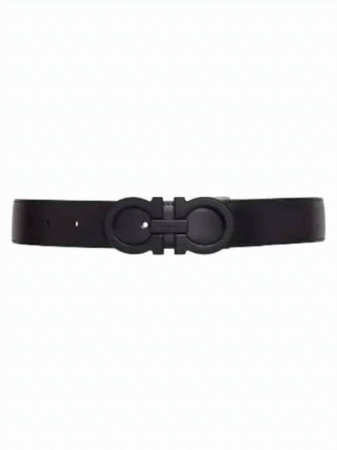 Matte Black Calf Leather Belt