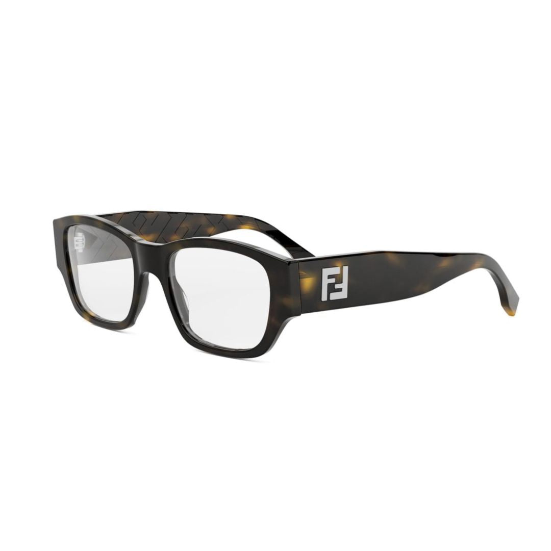 Fe50123i Rectangular Tortoiseshell Pattern Eyeglasses