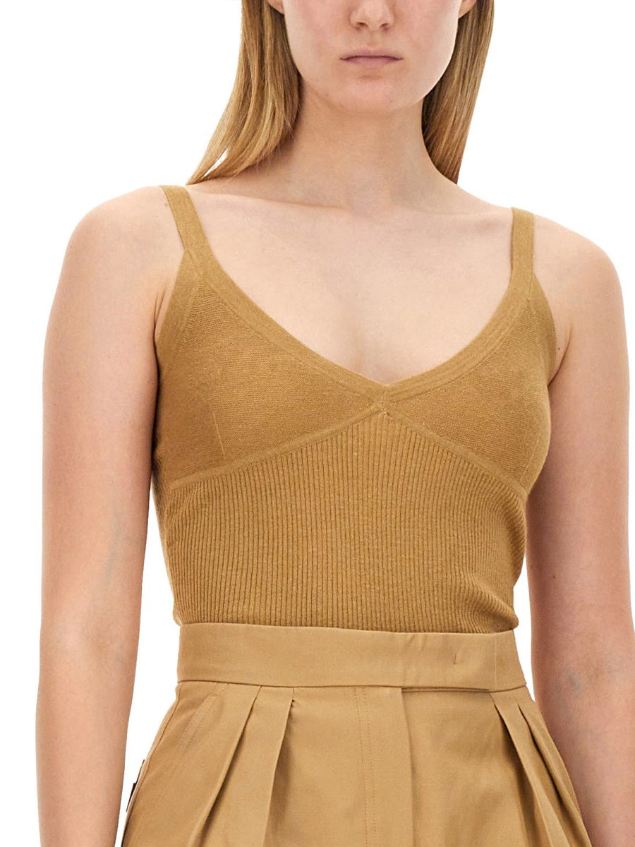 Refined Slim Fit Top in Silk-Cashmere Blend