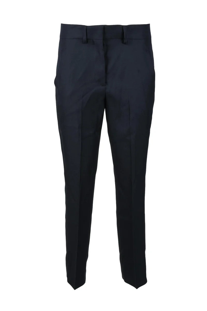 Tailored Straight-Leg Trousers in Pure Virgin Wool