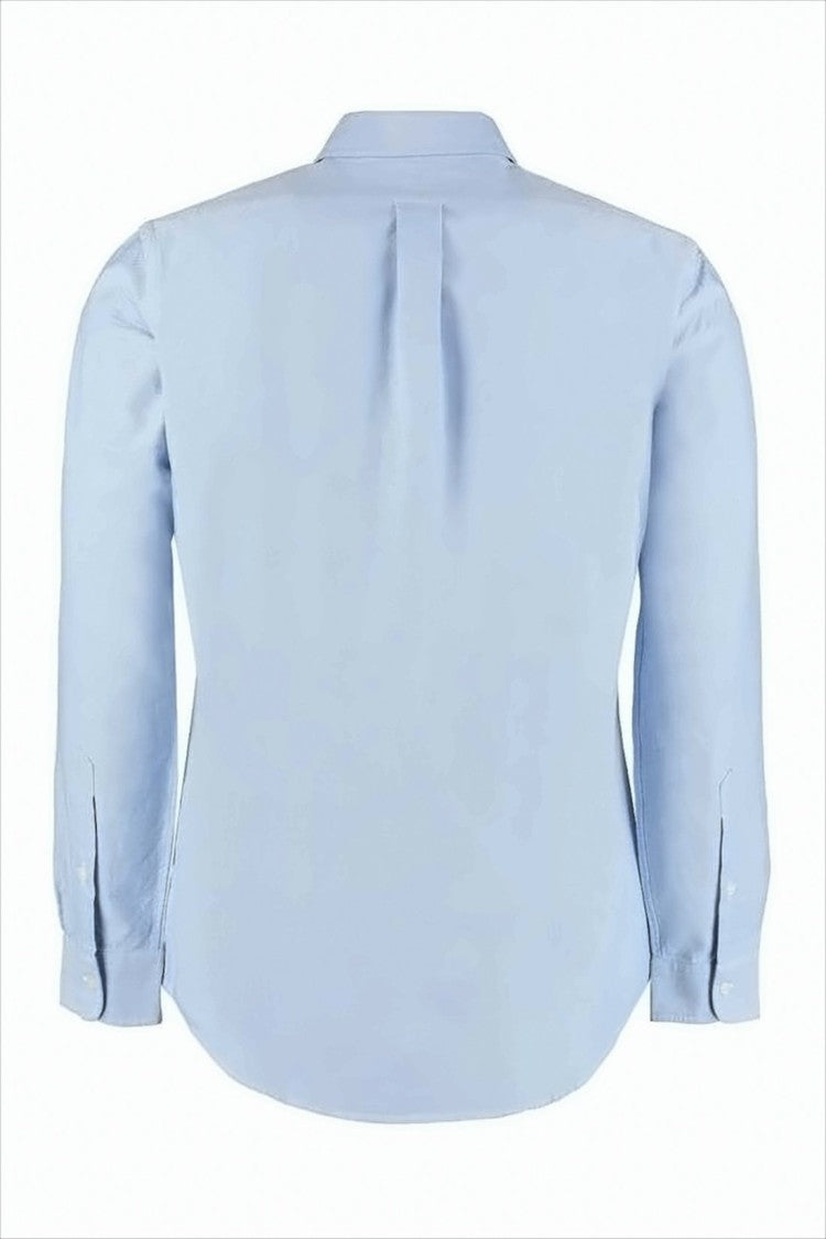 Classic Long-Sleeve Button-Up Shirt with Tailored Fit