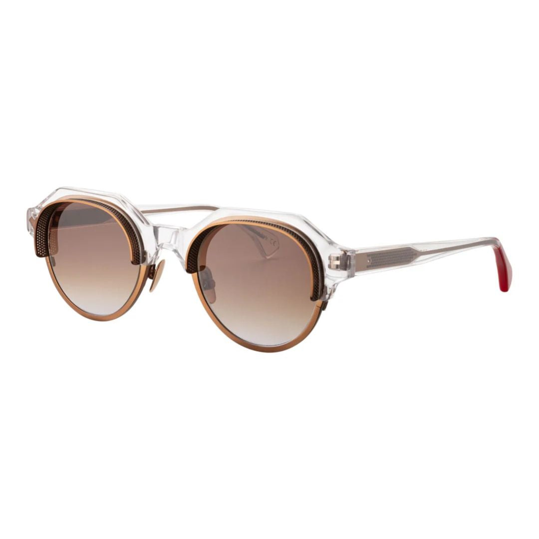 Sawg Sw-4 Gradient Brown Tint Round Lens Sunglasses