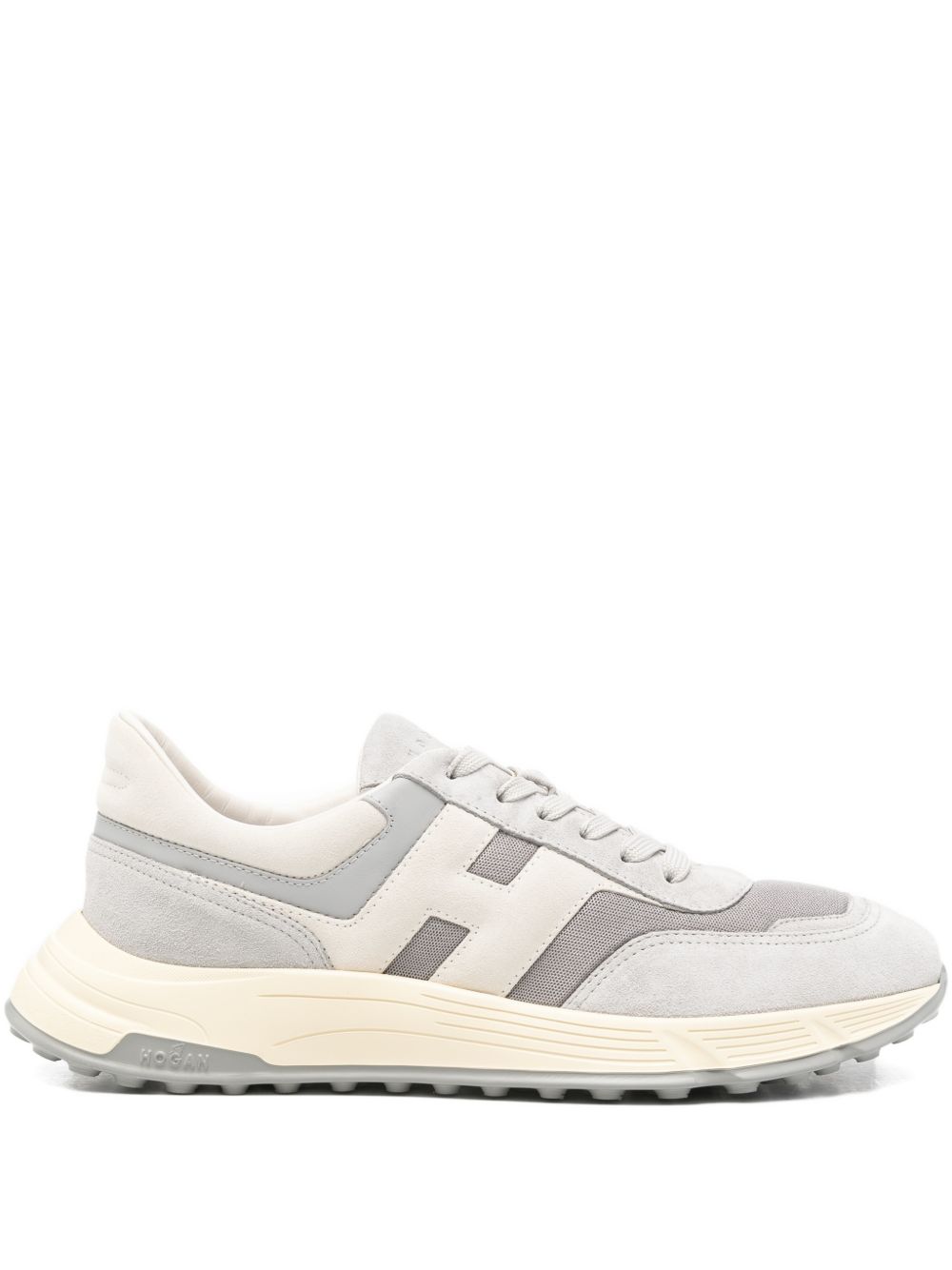 Layered Silk and Nylon Sneakers