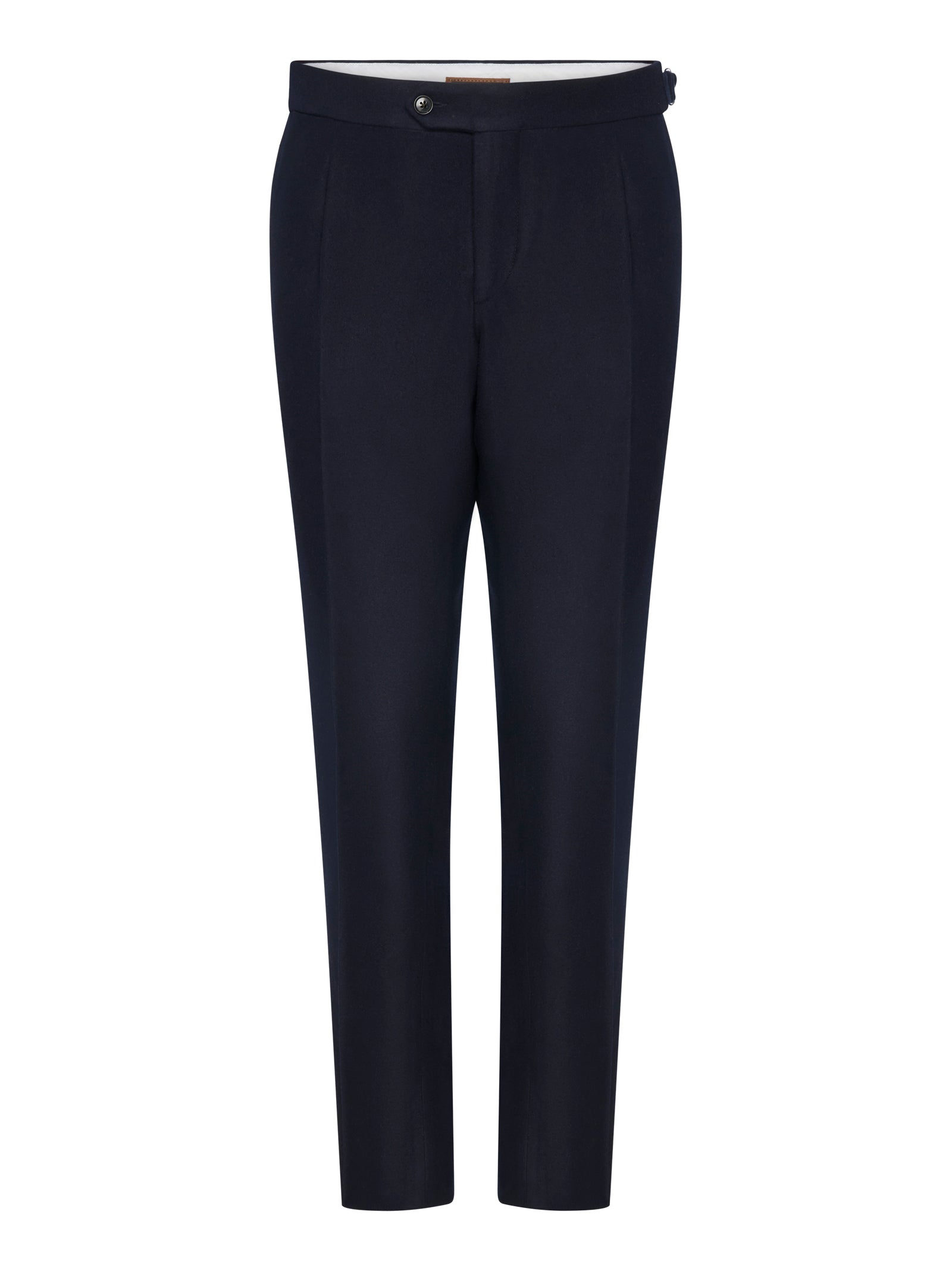 Tailored Trousers With Double Waistband In Wool