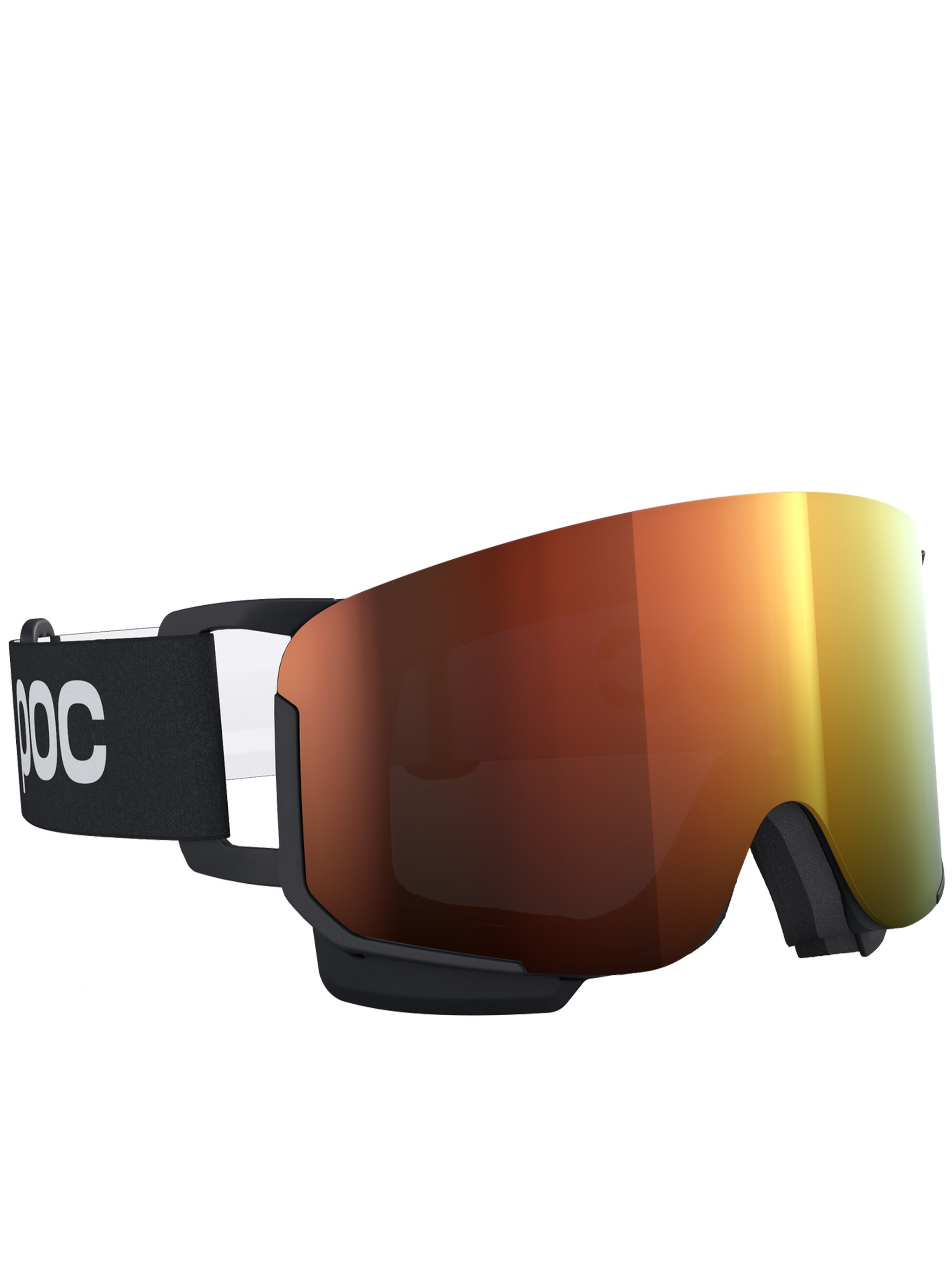Black Nexal Wraparound Reflective Ski Goggle