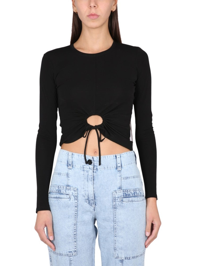 Cropped Top With Circular Cut