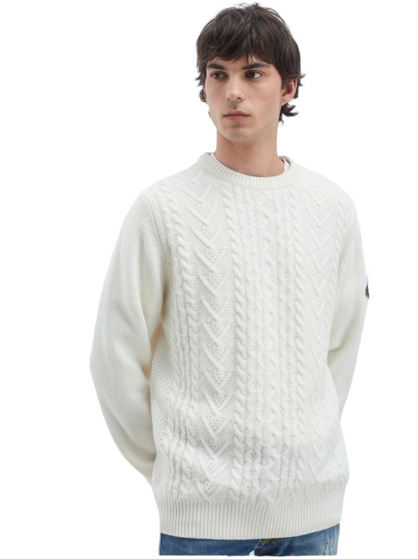 White Wool Blend Pullover