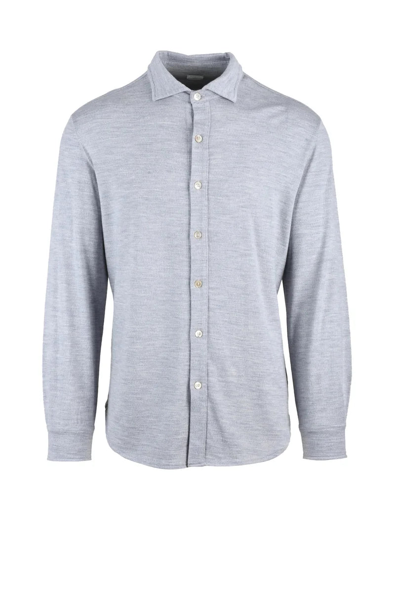 Wool Cashmere Shirt - Light Grey
