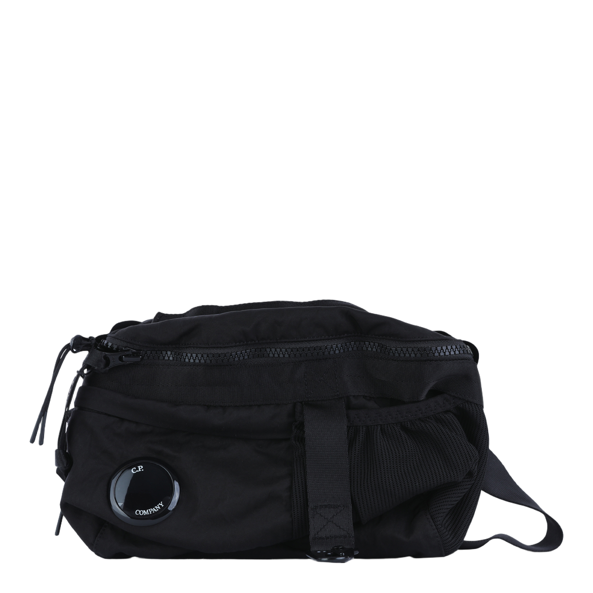 Compact Black Bag with Adjustable Strap