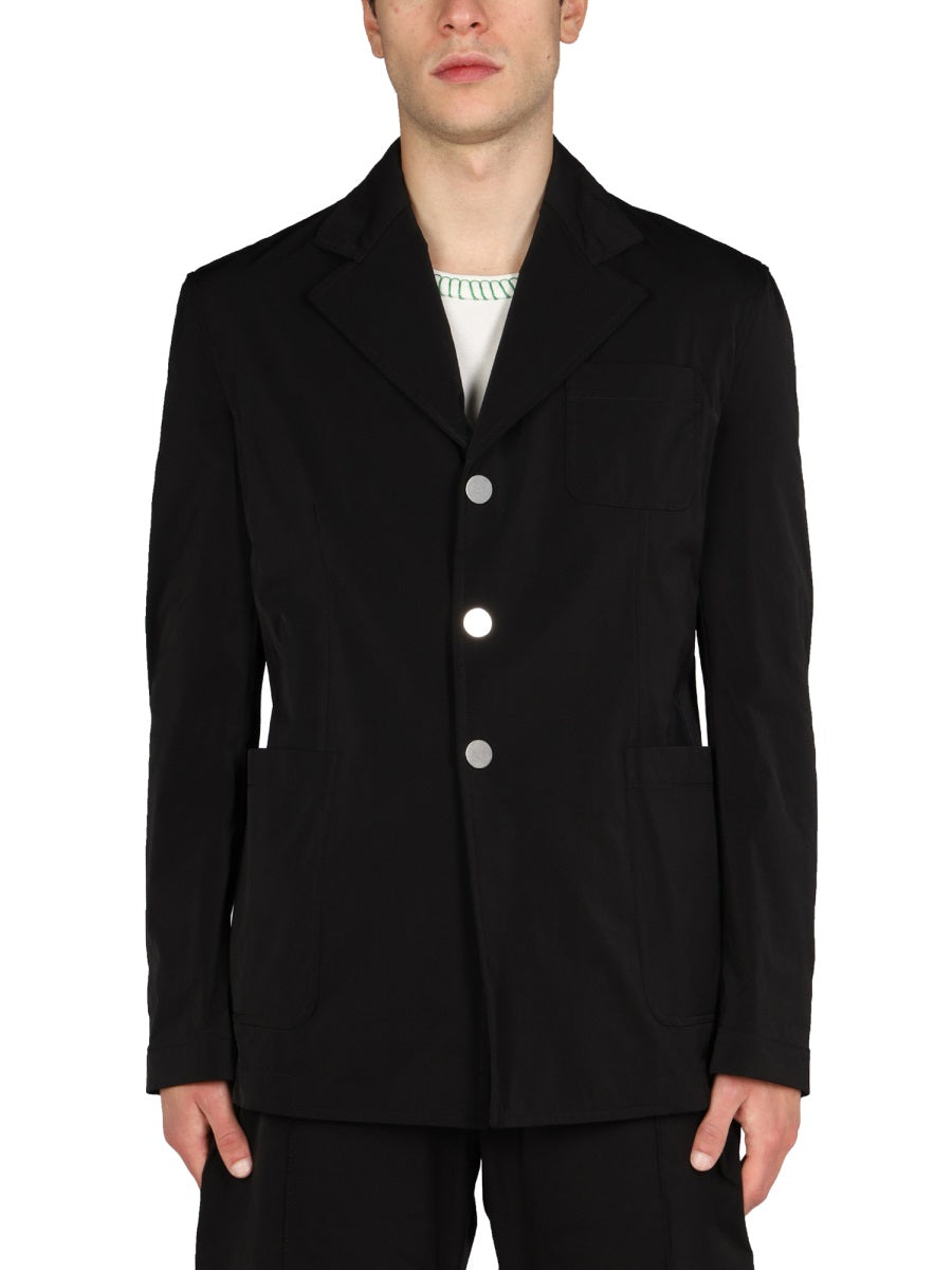 Single-Breasted Jacket with Notched Lapels