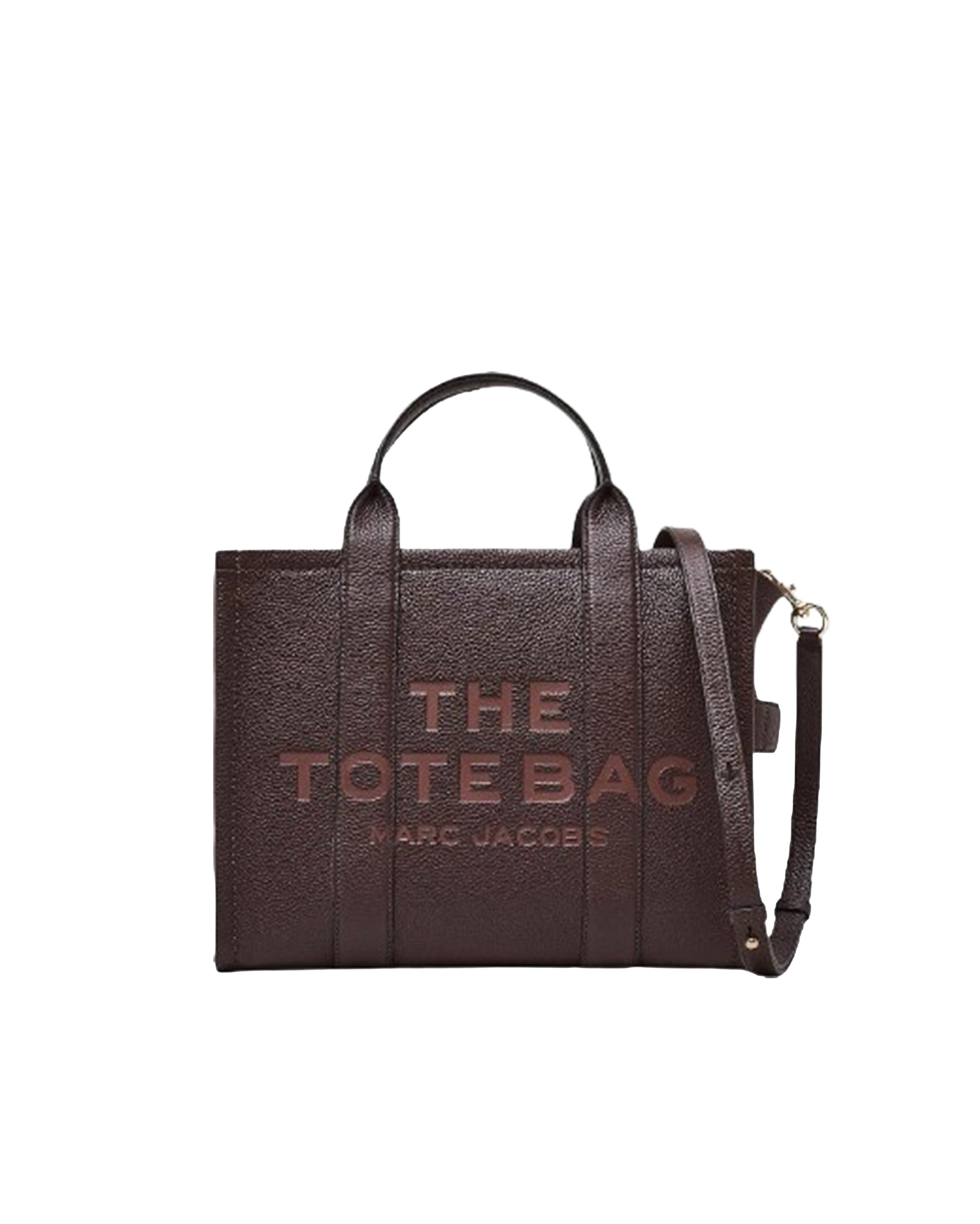 Textured Leather Medium Tote Bag with Adjustable Strap