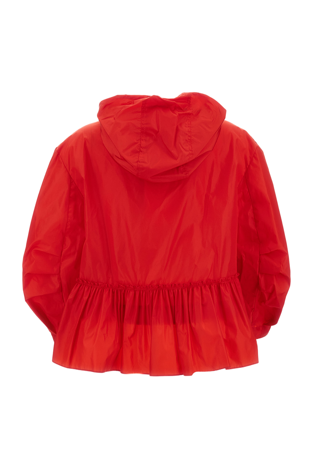 Bungee-Style Drawstring Jacket with Pleating Details