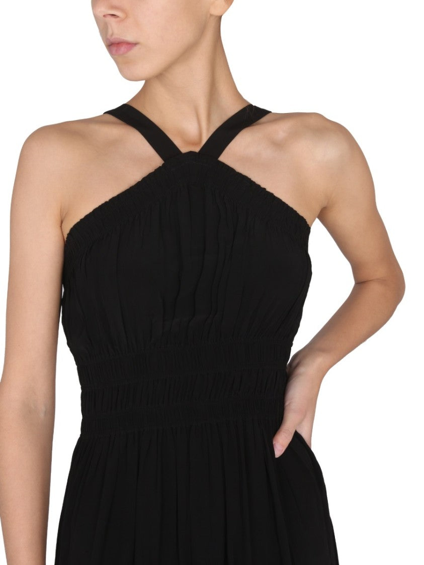 Halter Neck Midi Dress