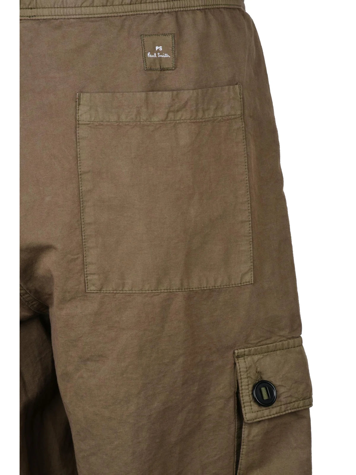 Cotton Linen Cargo Pants - Green