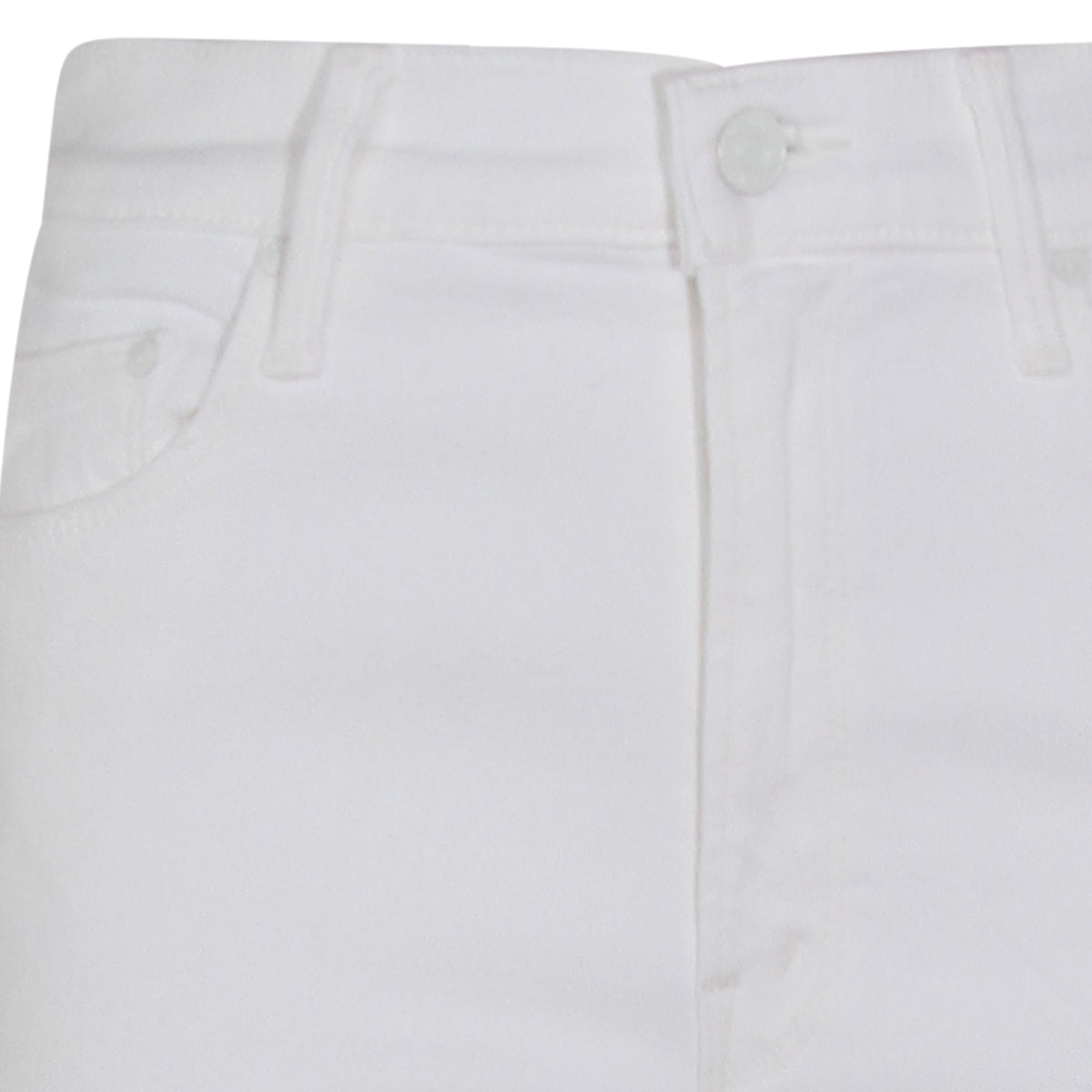 High-Waist Cotton Jeans with Straight Leg Design