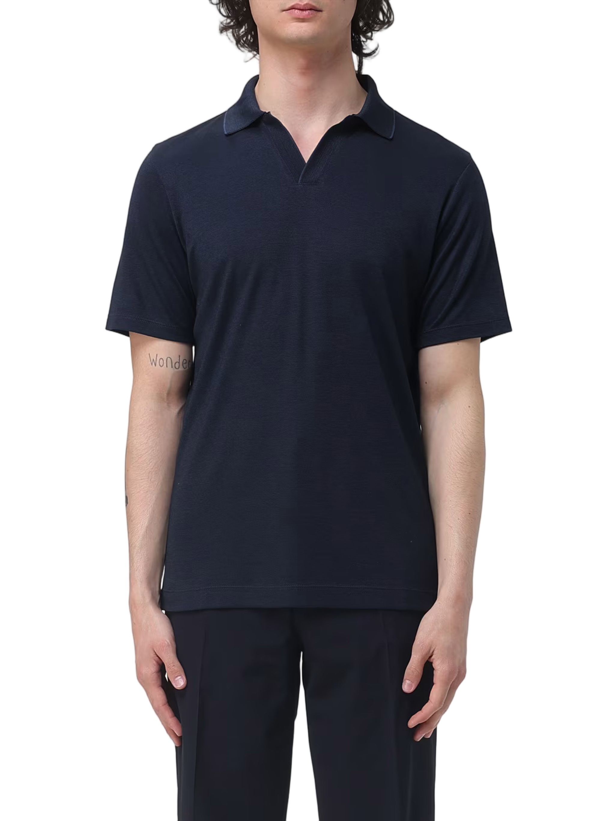 Polo Cotone Lyocell Cotton Blend Polo