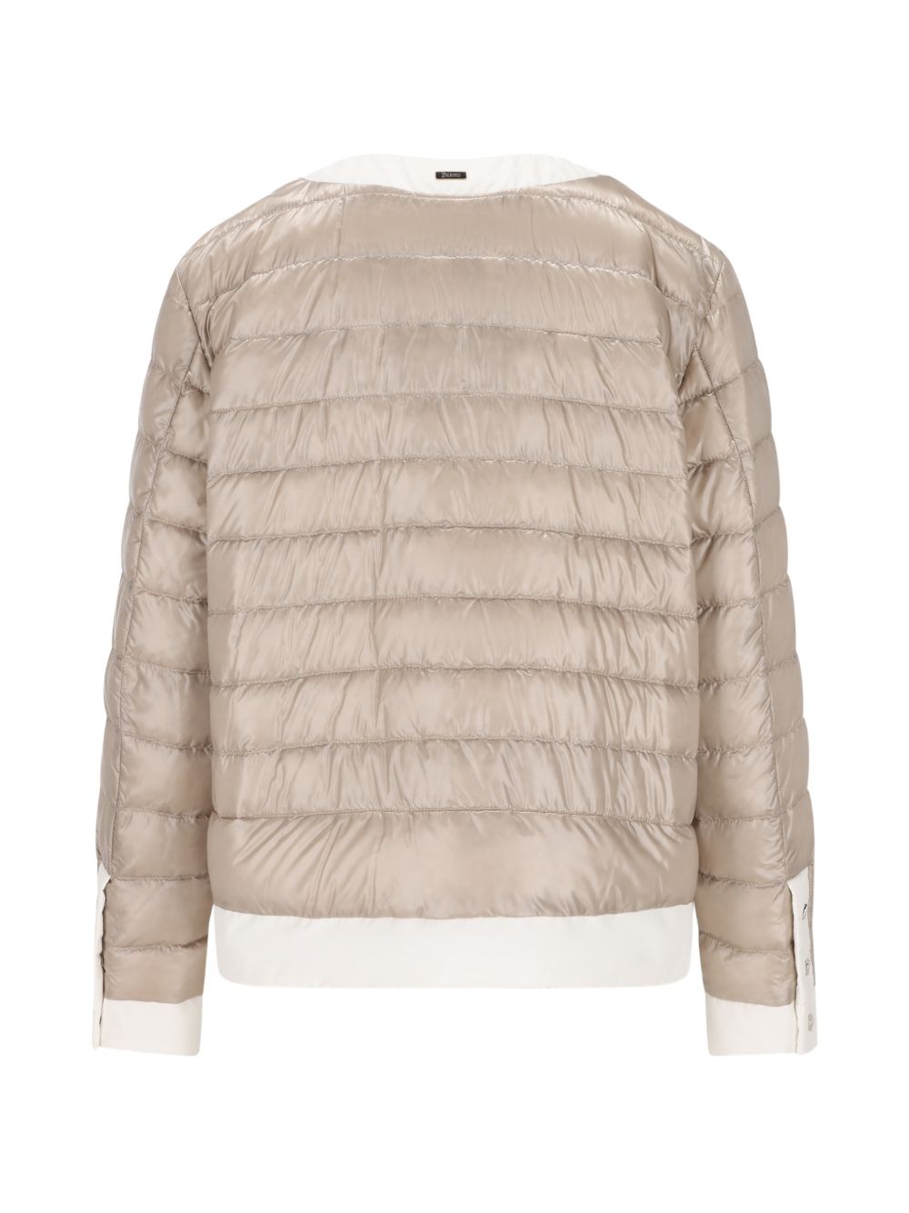 Lightweight Quilted Jacket With Contrasting Trim
