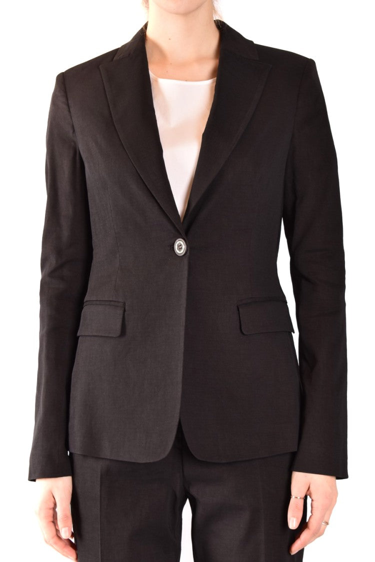 Farida Silk-Blend Tailored Shirt With Notched Lapel