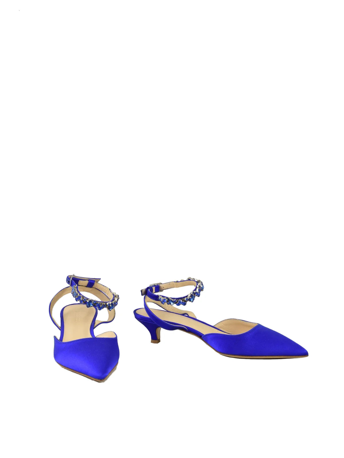 Blue Chanel Viscose Silk Shoes