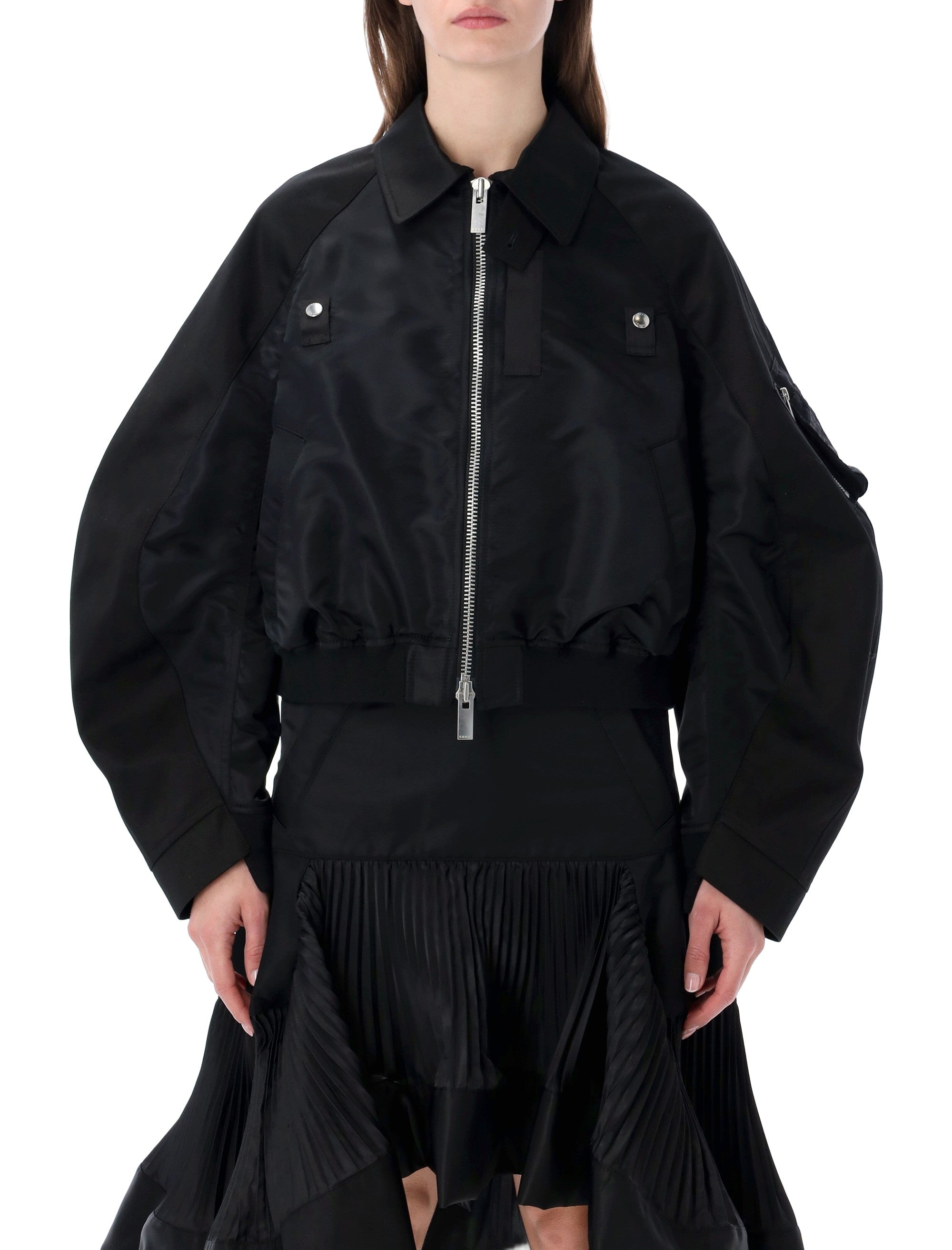 Chino Nylon Bomber Jacket