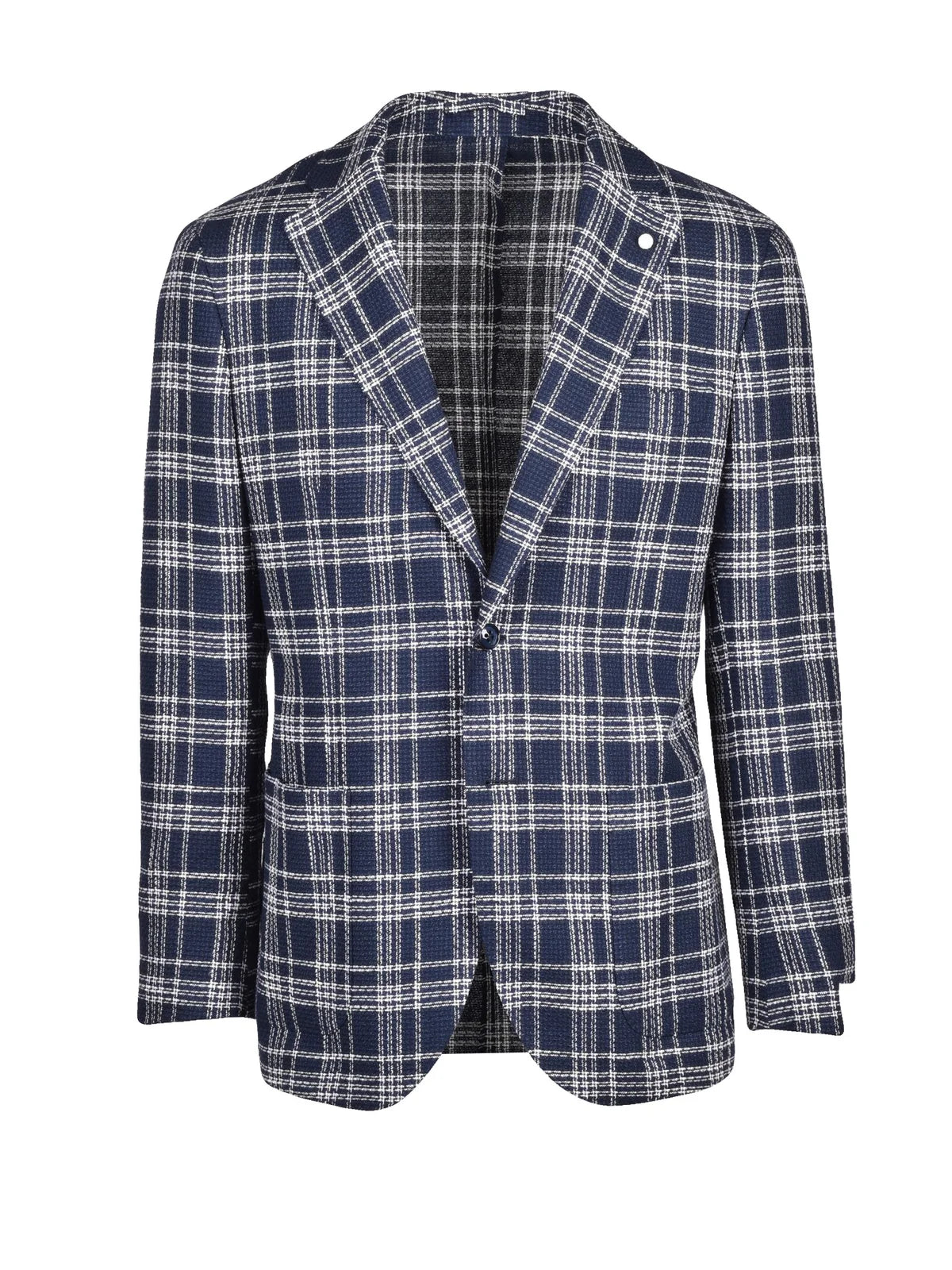 Rounded Blazer Jacket - Blue