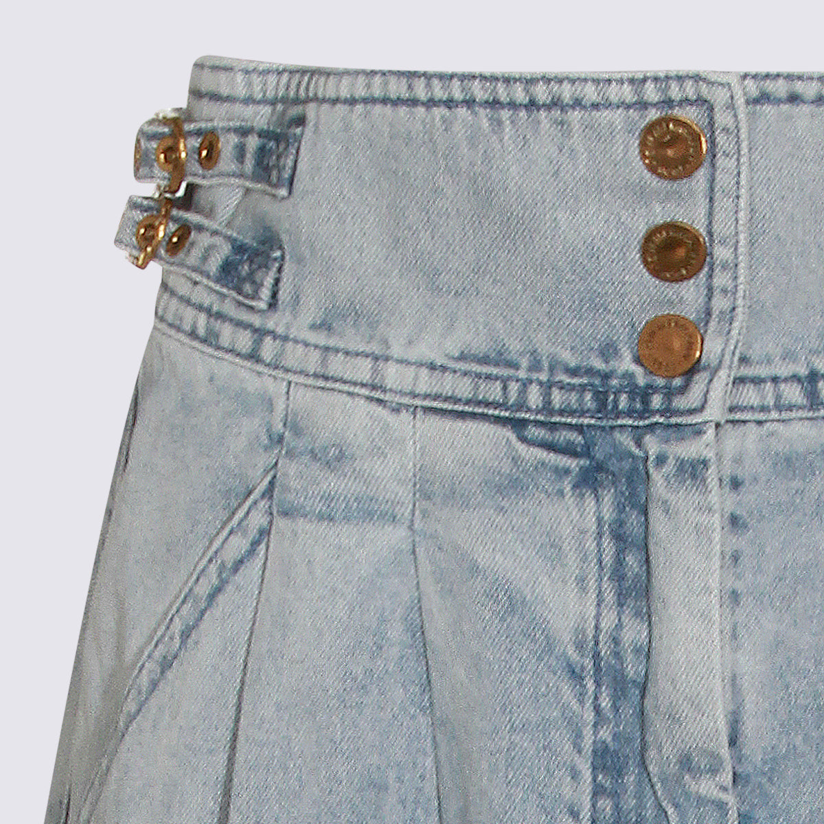 Light Blue Cotton Skirt